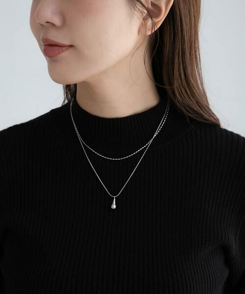 Sonny Label / サニーレーベル ネックレス・ペンダント・チョーカー | ステンレス二連ドロップネックレス | 詳細4