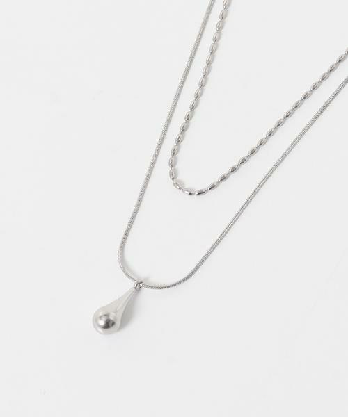 Sonny Label / サニーレーベル ネックレス・ペンダント・チョーカー | ステンレス二連ドロップネックレス | 詳細5