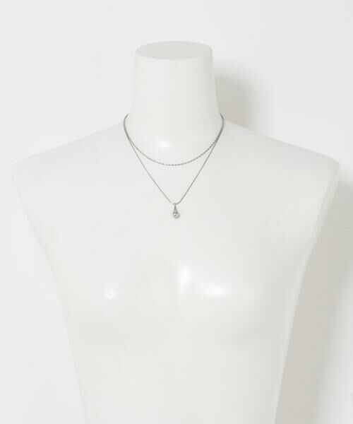 Sonny Label / サニーレーベル ネックレス・ペンダント・チョーカー | ステンレス二連ドロップネックレス | 詳細6