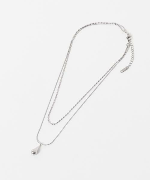 Sonny Label / サニーレーベル ネックレス・ペンダント・チョーカー | ステンレス二連ドロップネックレス | 詳細7