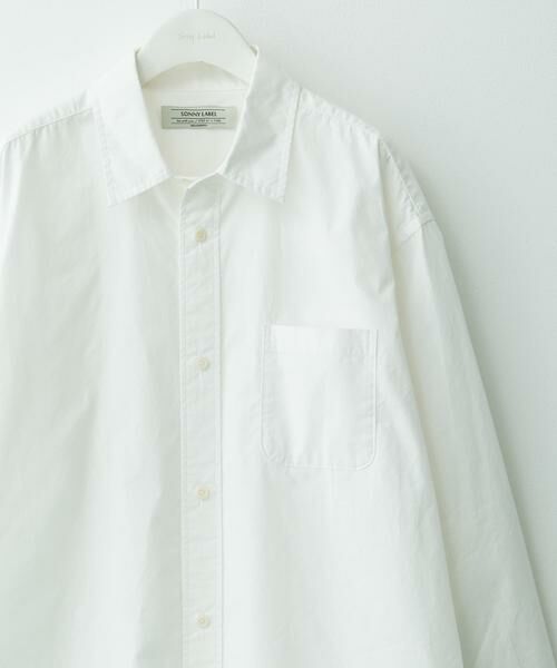 Sonny Label / サニーレーベル シャツ・ブラウス | 高密度タイプライターレギュラーシャツ（オフホワイト）