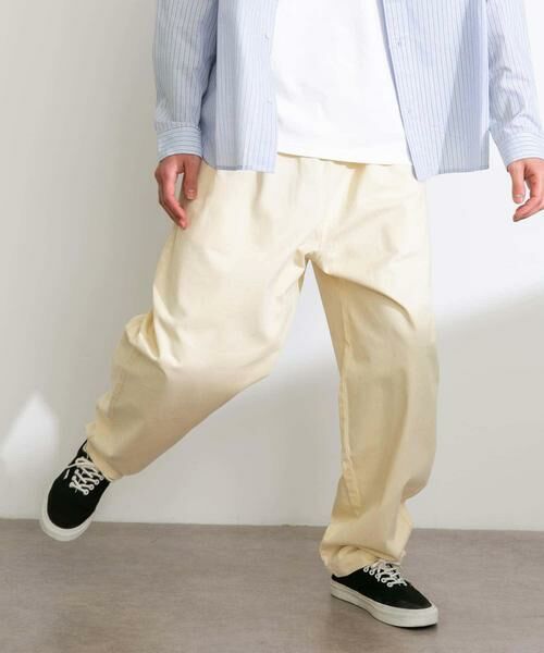 Sonny Label / サニーレーベル その他パンツ | ベーシックワイドイージーチノパンツ（オフホワイト）