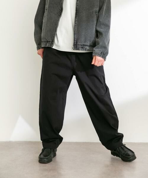 Sonny Label / サニーレーベル その他パンツ | ベーシックワイドイージーチノパンツ（ブラック）