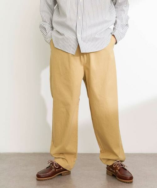 Sonny Label / サニーレーベル その他パンツ | ベーシックワイドイージーチノパンツ（ベージュ）
