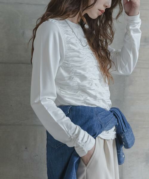 Sonny Label / サニーレーベル Tシャツ | シャーリングデザインプルオーバー | 詳細1