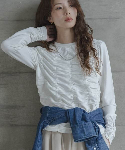 Sonny Label / サニーレーベル Tシャツ | シャーリングデザインプルオーバー | 詳細2