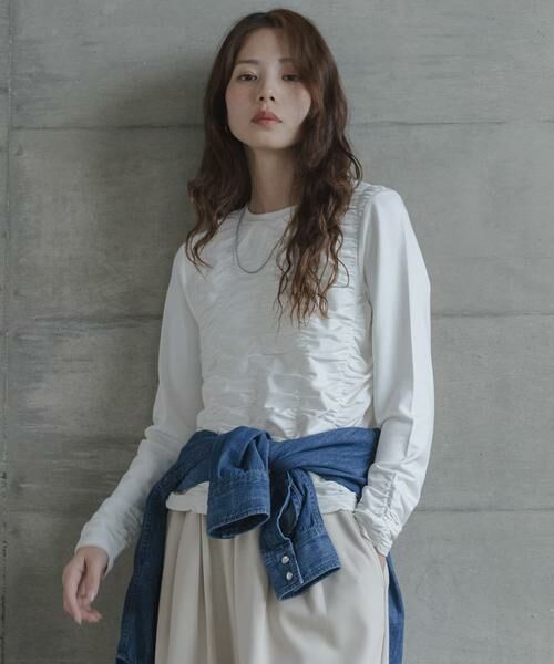 Sonny Label / サニーレーベル Tシャツ | シャーリングデザインプルオーバー | 詳細3