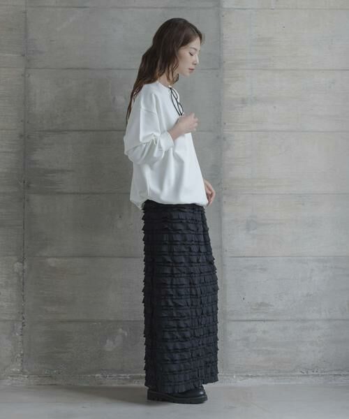 Sonny Label / サニーレーベル Tシャツ | カットジョーゼットドロストプルオーバー | 詳細6