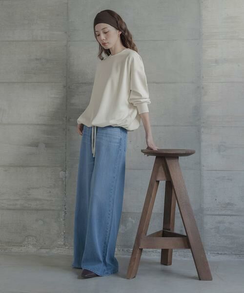 Sonny Label / サニーレーベル Tシャツ | カットジョーゼットドロストプルオーバー | 詳細23