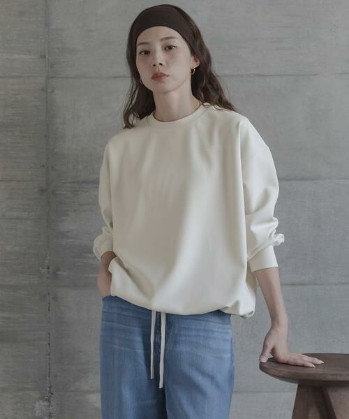 Sonny Label / サニーレーベル Tシャツ | カットジョーゼットドロストプルオーバー（グレー系その他）