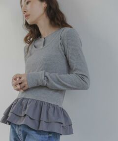 Sonny Label / サニーレーベル Tシャツ | 『WEB限定』裾フリルカットアンサンブル