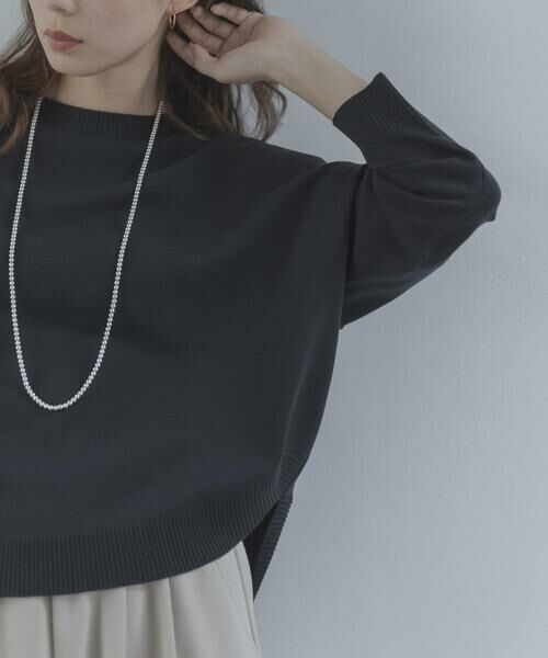 Sonny Label / サニーレーベル ニット・セーター | 『一部WEB限定カラー』アンチピリングコクーンフォルムニット（ブラック）