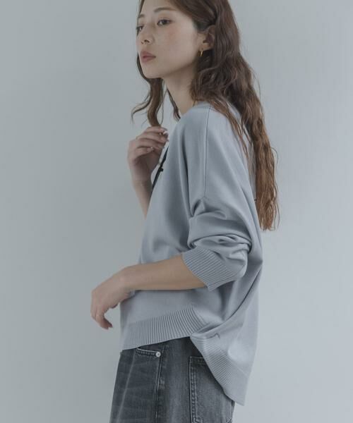 Sonny Label / サニーレーベル ニット・セーター | 『一部WEB限定カラー』アンチピリングコクーンフォルムニット（ライトグレー）