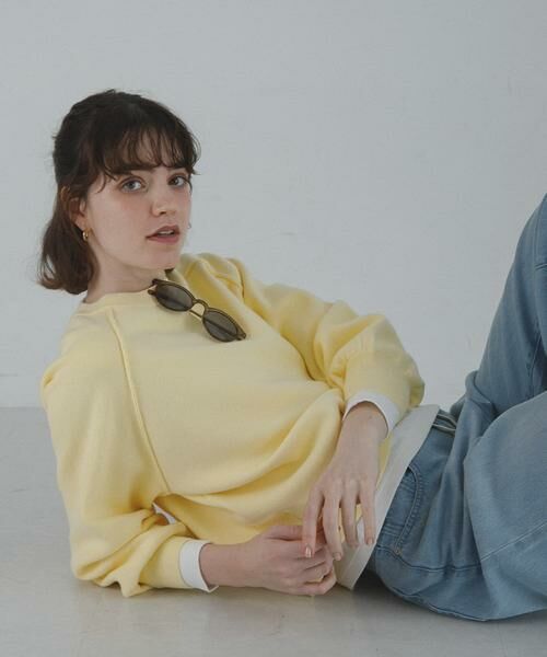 Sonny Label / サニーレーベル ニット・セーター | スウェットライクニット（イエロー）