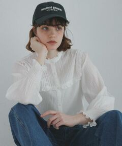 Sonny Label / サニーレーベル シャツ・ブラウス | 『WEB限定』スタンドカラーピンタックフリルシャツ