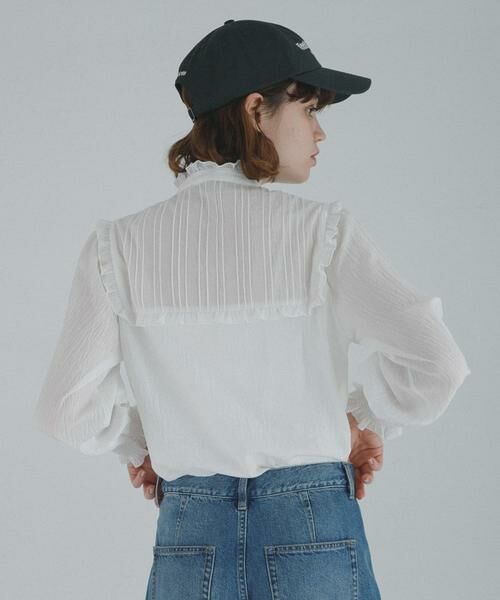 Sonny Label / サニーレーベル シャツ・ブラウス | 『WEB限定』スタンドカラーピンタックフリルシャツ | 詳細5