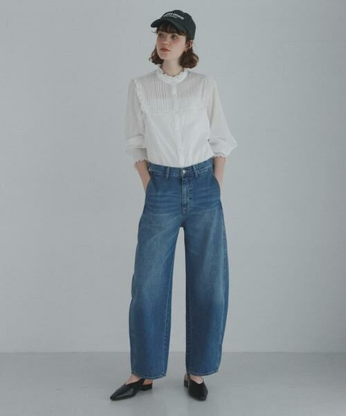 Sonny Label / サニーレーベル シャツ・ブラウス | 『WEB限定』スタンドカラーピンタックフリルシャツ | 詳細6