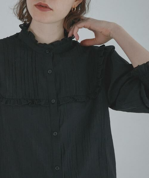 Sonny Label / サニーレーベル シャツ・ブラウス | 『WEB限定』スタンドカラーピンタックフリルシャツ | 詳細14
