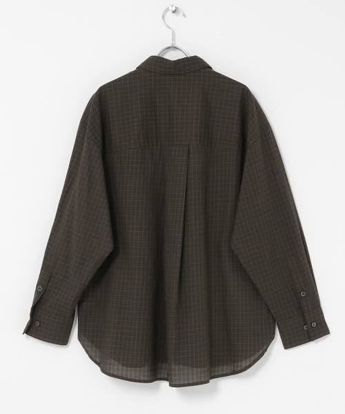 Sonny Label / サニーレーベル シャツ・ブラウス | ドビーチェックアシメシャツ | 詳細11