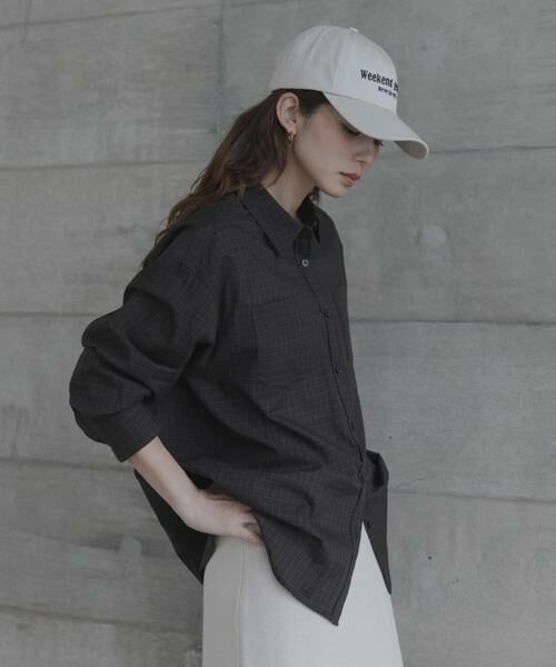 Sonny Label / サニーレーベル シャツ・ブラウス | ドビーチェックアシメシャツ | 詳細3