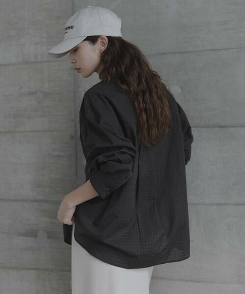 Sonny Label / サニーレーベル シャツ・ブラウス | ドビーチェックアシメシャツ | 詳細4