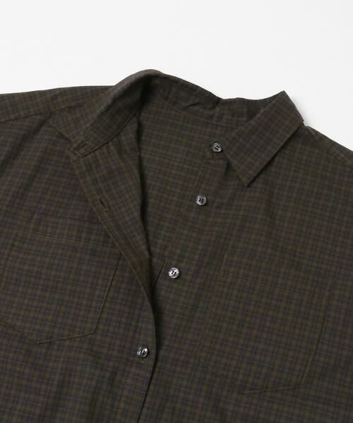 Sonny Label / サニーレーベル シャツ・ブラウス | ドビーチェックアシメシャツ | 詳細9