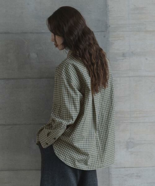 Sonny Label / サニーレーベル シャツ・ブラウス | ドビーチェックアシメシャツ | 詳細17