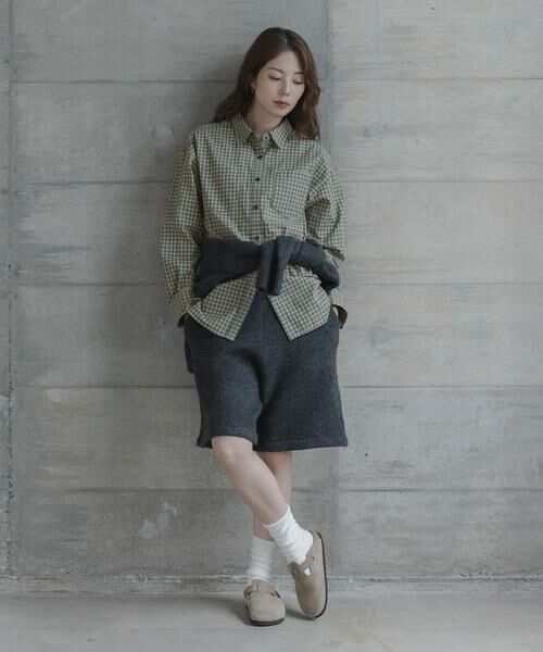 Sonny Label / サニーレーベル シャツ・ブラウス | ドビーチェックアシメシャツ | 詳細18