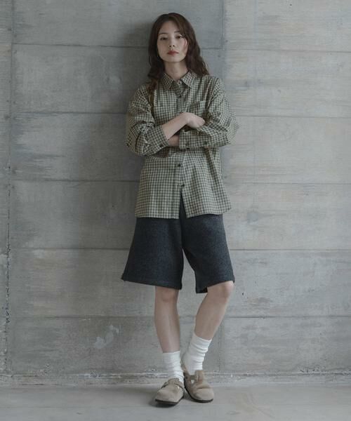 Sonny Label / サニーレーベル シャツ・ブラウス | ドビーチェックアシメシャツ | 詳細19