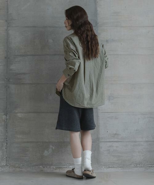 Sonny Label / サニーレーベル シャツ・ブラウス | ドビーチェックアシメシャツ | 詳細20