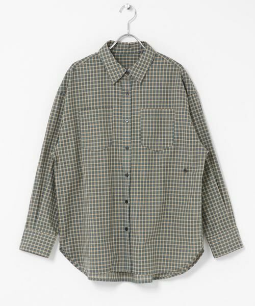Sonny Label / サニーレーベル シャツ・ブラウス | ドビーチェックアシメシャツ | 詳細21