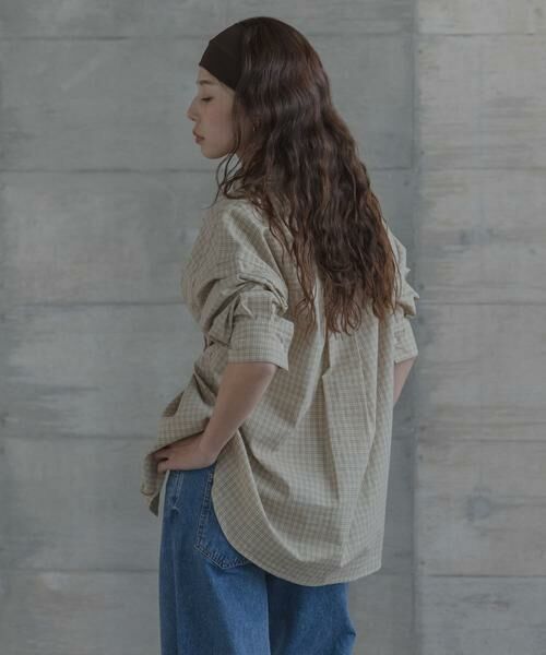 Sonny Label / サニーレーベル シャツ・ブラウス | ドビーチェックアシメシャツ | 詳細26