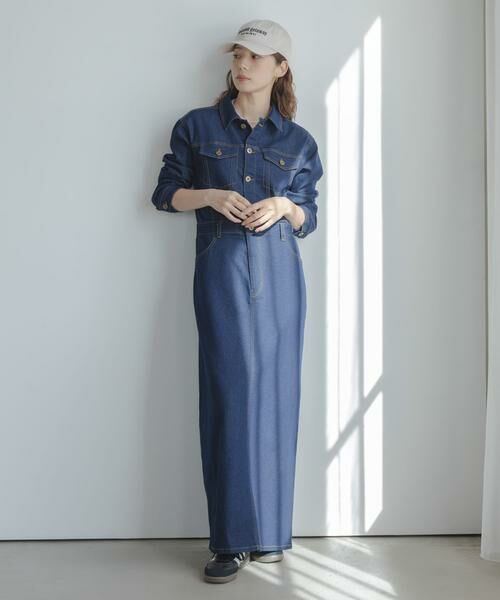 Sonny Label / サニーレーベル ワンピース | デニムジャンパースカート | 詳細6