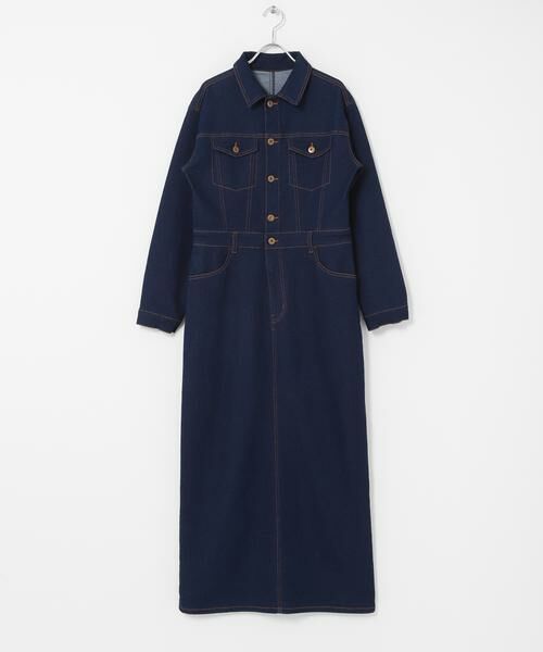 Sonny Label / サニーレーベル ワンピース | デニムジャンパースカート | 詳細9