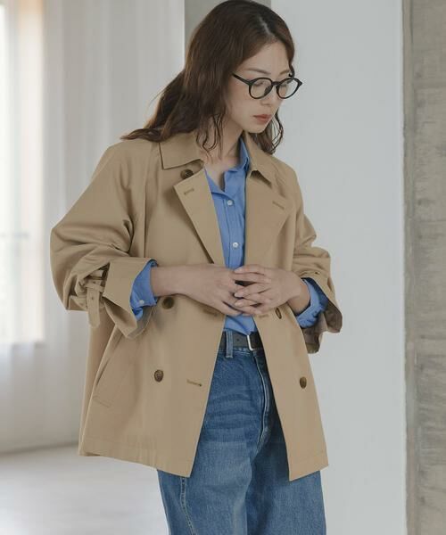 Sonny Label / サニーレーベル トレンチコート | 撥水ショートトレンチコート（ベージュ）