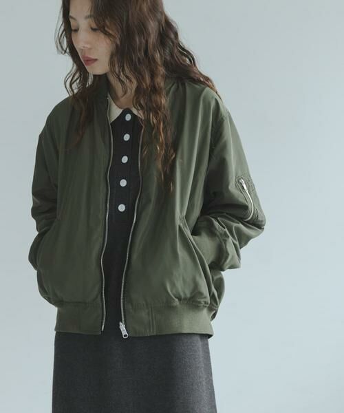 Sonny Label / サニーレーベル ミリタリージャケット・コート | 『WEB限定』リバーシブルオーバーMA-1（グリーン系その他）