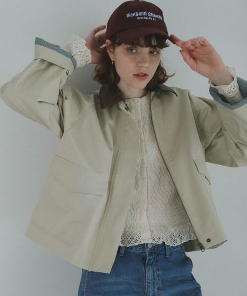 Sonny Label / サニーレーベル その他アウター | 異素材衿ショートジャケット | 詳細2