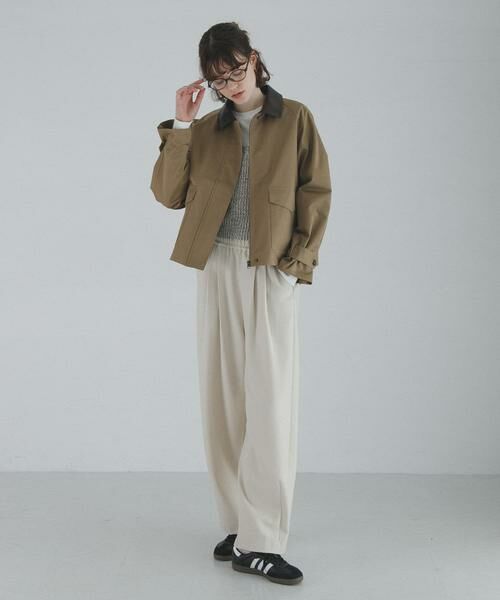 Sonny Label / サニーレーベル その他アウター | 異素材衿ショートジャケット | 詳細15