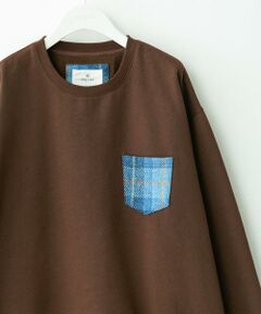 Sonny Label / サニーレーベル スウェット | HARRIS TWEEDポケットスウェットプルオーバー