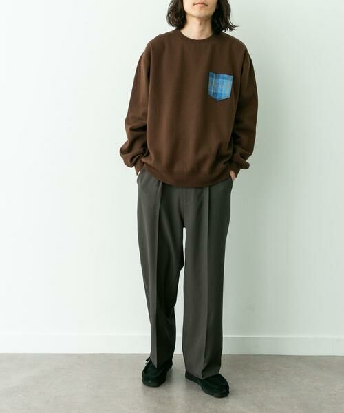 Sonny Label / サニーレーベル スウェット | HARRIS TWEEDポケットスウェットプルオーバー | 詳細4