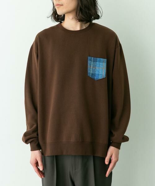Sonny Label / サニーレーベル スウェット | HARRIS TWEEDポケットスウェットプルオーバー | 詳細5