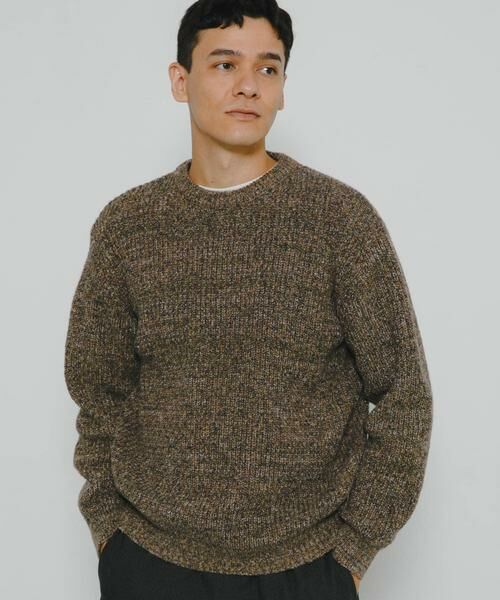 Sonny Label / サニーレーベル ニット・セーター | ミックスカラーニットプルオーバー(ブラウン系その他)