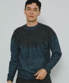 Sonny Label / サニーレーベル ニット・セーター | フェアアイル柄ニットプルオーバー