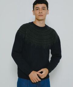 Sonny Label / サニーレーベル ニット・セーター | フェアアイル柄ニットプルオーバー