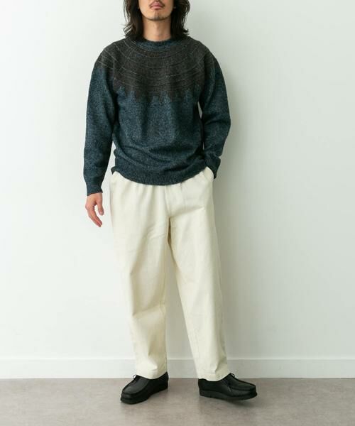 Sonny Label / サニーレーベル ニット・セーター | フェアアイル柄ニットプルオーバー | 詳細10