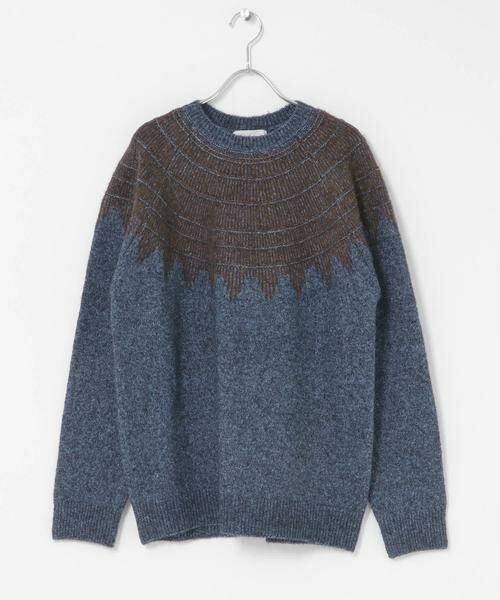 Sonny Label / サニーレーベル ニット・セーター | フェアアイル柄ニットプルオーバー | 詳細16