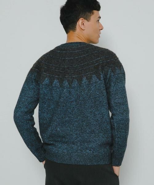 Sonny Label / サニーレーベル ニット・セーター | フェアアイル柄ニットプルオーバー | 詳細3