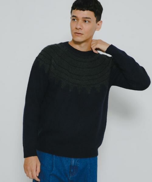 Sonny Label / サニーレーベル ニット・セーター | フェアアイル柄ニットプルオーバー | 詳細18