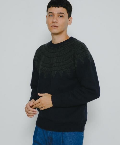 Sonny Label / サニーレーベル ニット・セーター | フェアアイル柄ニットプルオーバー | 詳細19