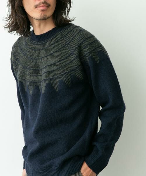 Sonny Label / サニーレーベル ニット・セーター | フェアアイル柄ニットプルオーバー | 詳細25